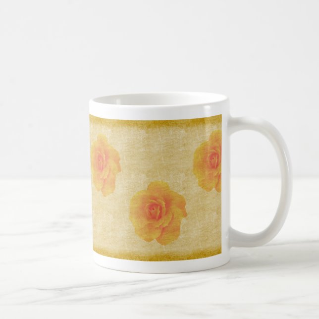 Rustikale Rose Tasse (Rechts)