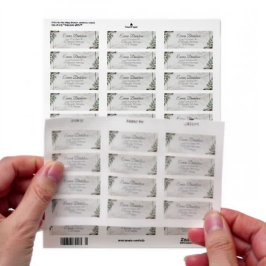 Rustikale Rosenrosen-Rücksendeadressen-Aufkleber