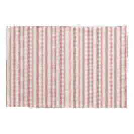 Rustikale Rot Strip Hüllen Kissenbezug
