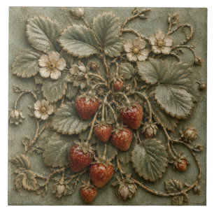 Rustikale rote Kirschbaum-Faux-Relief Fliese