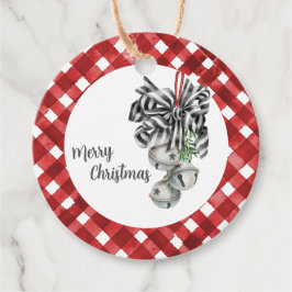 Rustikale Rotkarierte Noël-Anhänger Geschenkanhänger