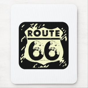 Rustikale Route 66 Zeichenmousepad Mousepad