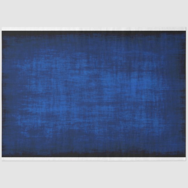 rustikale Royal Blue Texture Hintergrund Seidenpapier (Vorderseite)