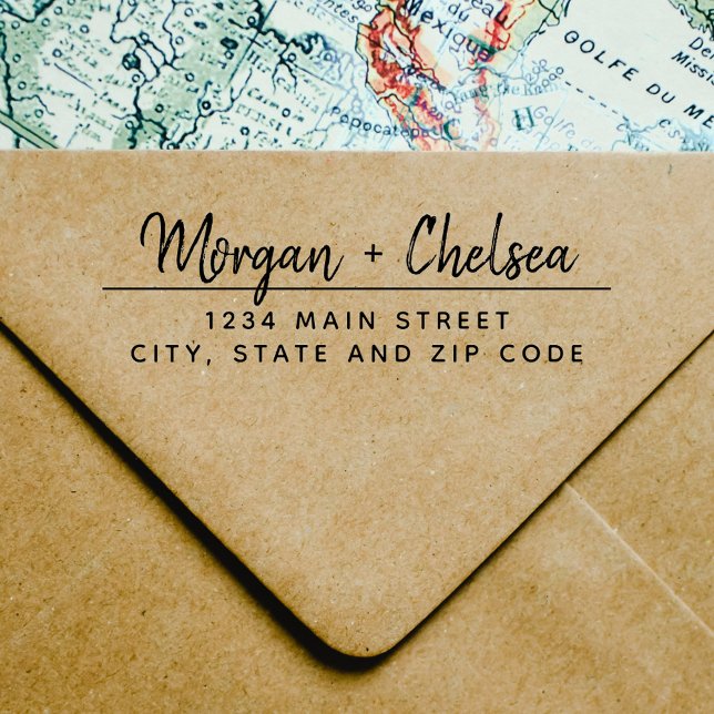 Rustikale Rücksendeadresse für Hochzeiten Permastempel (Von Creator hochgeladen)
