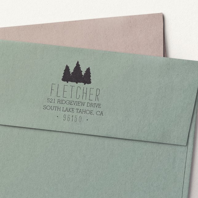 Rustikale Rücksendeadresse Permastempel (Von Creator hochgeladen)