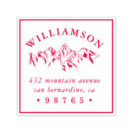 Rustikale Rücksendeadresse Permastempel