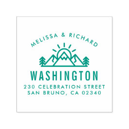 Rustikale Rücksendeadresse Permastempel