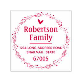 Rustikale Rücksendeadresse von Hand Permastempel