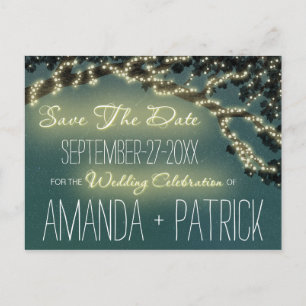 Rustikale Save-the-Date-Karten für die Hochzeit mi Ankündigungspostkarte