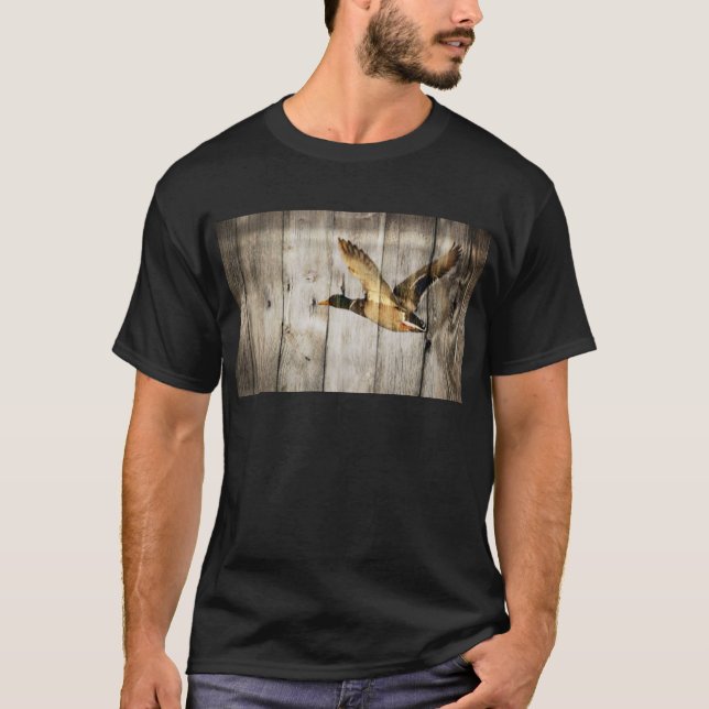 Rustikale Scheunen-hölzernes Western-Land, das T-Shirt (Vorderseite)