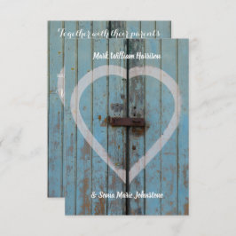 Rustikale Scheunentür Einladung