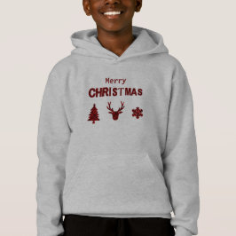 rustikale schottische Weihnachtsschrift Hoodie