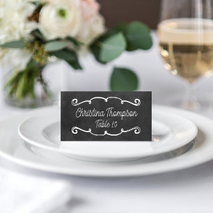 Rustikale Schrift Kreidetafel Hochzeit Platzkarte