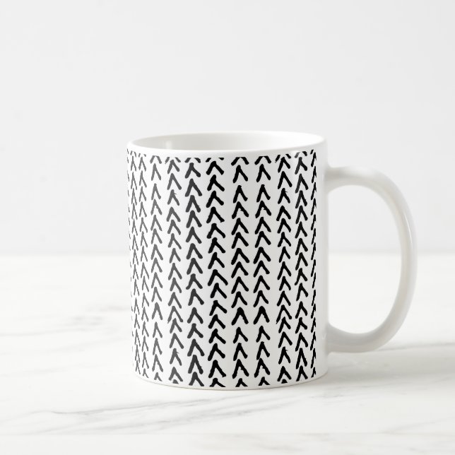 Rustikale schwarze Tasse (Rechts)