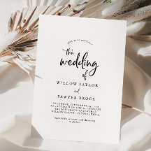 Rustikale Script-Hochzeit