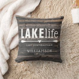 Rustikale See Life Paddles Kissen