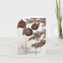 Rustikale Sepia Minimalistisch frohe Weihnachtsfei