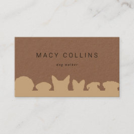 Rustikale Silhouette Visitenkarte
