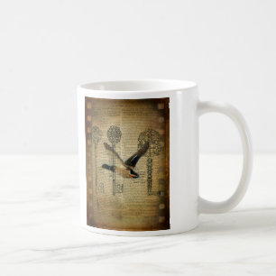rustikale Skelettschlüssel Western Landmallardente Kaffeetasse