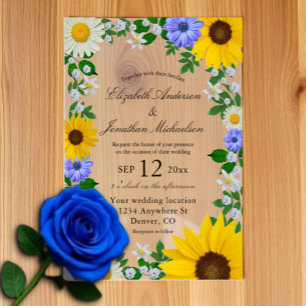 Rustikale Sonnenblume Daisy Floral Wedding