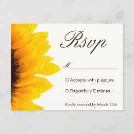 Rustikale Sonnenblume Einladung UAWG