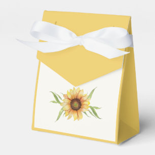 Rustikale Sonnenblume Geschenkschachtel