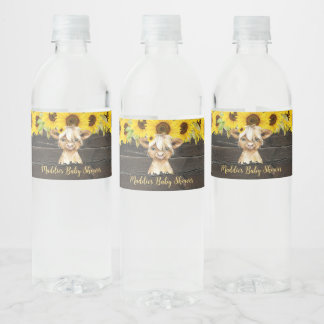 Rustikale Sonnenblume Hochland Kuh Baby Dusche