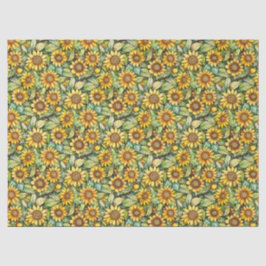 Rustikale Sonnenblume kleiner Größe, 10lb, 17"x23" Seidenpapier