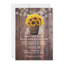 Rustikale Sonnenblume Wein Barrel String Lights Ho