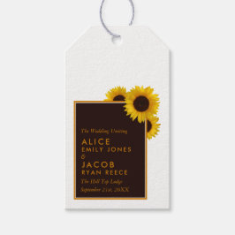 Rustikale Sonnenblumen - Blumenzehen Geschenkanhänger