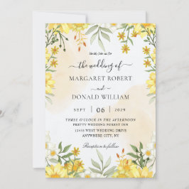 Rustikale Sonnenblumen Hochzeitseinladungen Einladung