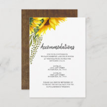 Rustikale Sonnenblumen | Hochzeitsunterkünfte