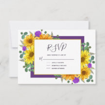 Rustikale Sonnenblumen Lila Rose Hochzeit