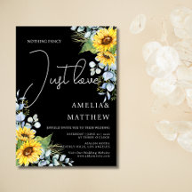 Rustikale Sonnenblumen-Schrift Einfach Liebe Schwa