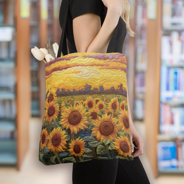 Rustikale Sonnenblumen Sonnenaufgang Tasche (Von Creator hochgeladen)