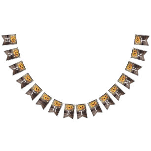 Rustikale Sonnenblumen String Lights Retirement Pa Wimpelkette