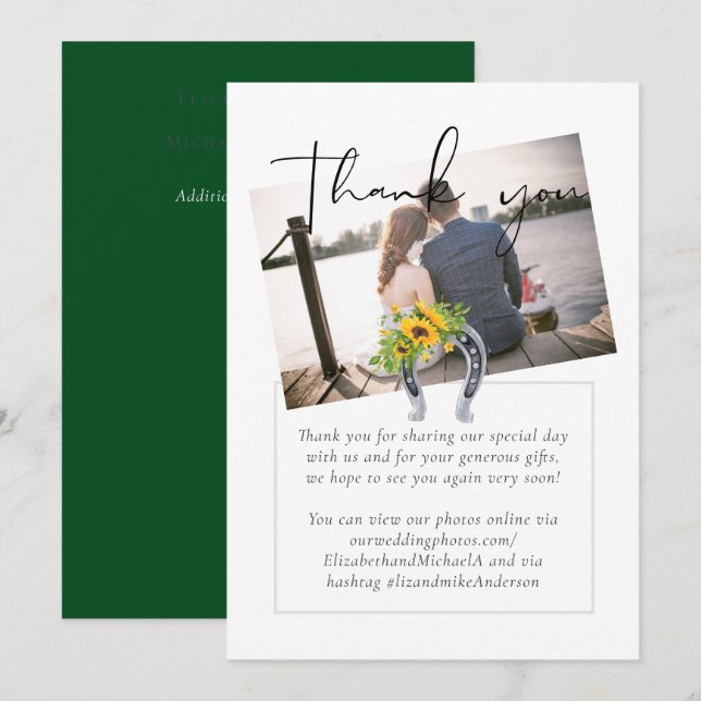 Rustikale Sonnenblumen, Südliche Hochzeit (Vorne/Hinten)