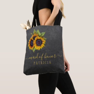 Rustikale Sonnenblumen Tafel Brautjungfrau oder Eh Tasche