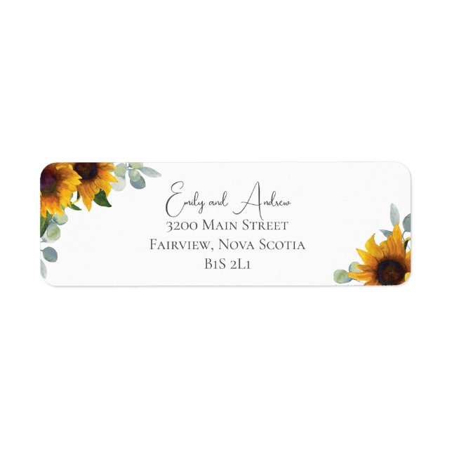 Rustikale Sonnenblumen und Hochzeit von Aquarellfa (Vorne)
