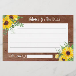 Rustikale Sonnenblumenberater Brautpartys