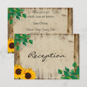 Rustikale Sonnenblumenhochzeit im Stallgebäude - E Einladung