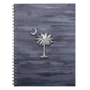 Rustikale South Carolina Palmetto und Moon Notizblock