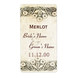 Rustikale Spitze auf Hochzeit auf dem Lande