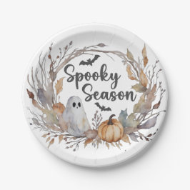 Rustikale Spooky Season Paper Plate Pappteller