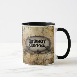 rustikale Stacheldraht Western Cowboy Hochzeit Tasse
