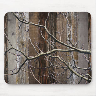 Rustikale Stallanlage, Zweigstelle Vintager Holzba Mousepad