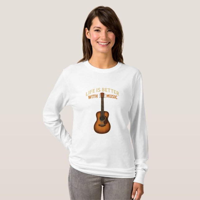 Rustikale Stars Das Herz der Country Music T-Shirt (Vorne ganz)