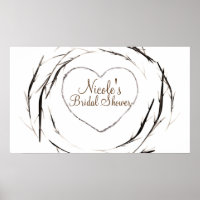 Rustikale Sticks Twigs Branchen Kleider Banner Pos