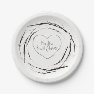 Rustikale Sticks Twigs Branches Kreath Custom Part Pappteller