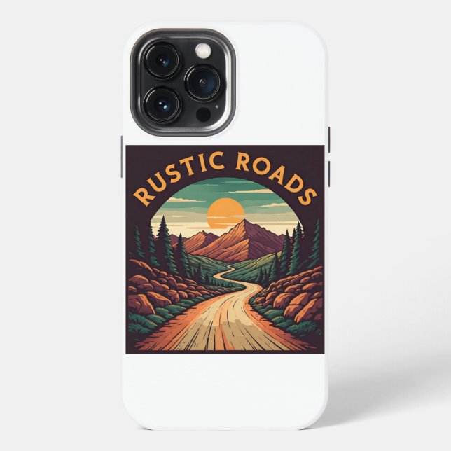 Rustikale Straßen iPhone 13 Pro Max Hülle (Rückseite)
